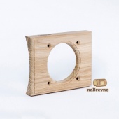 Сдвоенная накладка на бревно D260 мм., встраиваемая, дуб, V1,5-260-D naBrevno