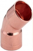 Уголок для труб 45° вн-вн. D35 мм., медь, УГ45/35а KW
