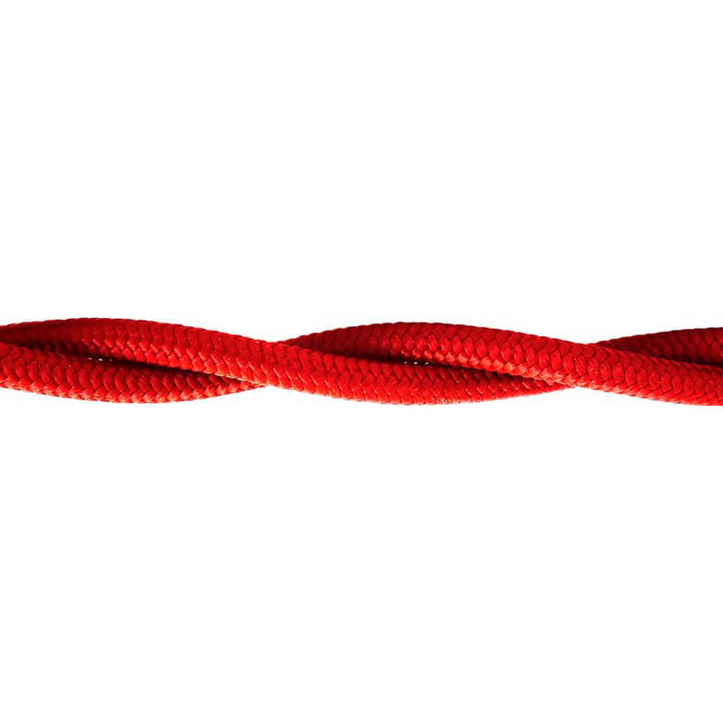 Ретро кабель витой (50 м.) 2*2.5, красный, W6452648 Werkel