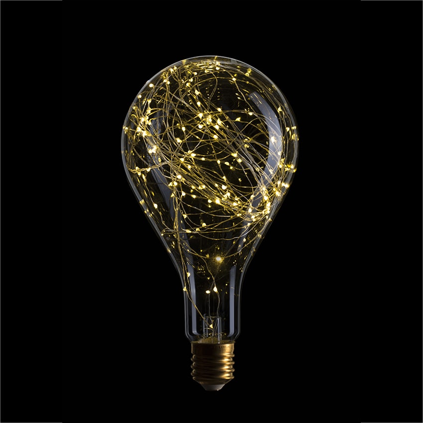 Ретро лампа светодиодная LED PS160 Starry, E40, прозрачная, 057-028 Sun Lumen