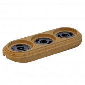 Рамка деревянная 3 местная на бревно D220 мм., сосна, RD-03222 Retrika