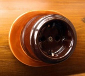 Одинарная накладка на бревно от 280 мм., коричневый, N013.11.02 Derevfarfor, серия РетроБлокхаус