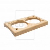 Накладка на бревно 300 мм. 2 местная, береза натуральная, НВ300-2 DecoWood