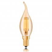 Ретро лампа светодиодная C35 40W, E14, золотая, 057-349 Sun Lumen