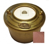 Розетка телефонная малая, медь, 18330И-80 ГусевЪ