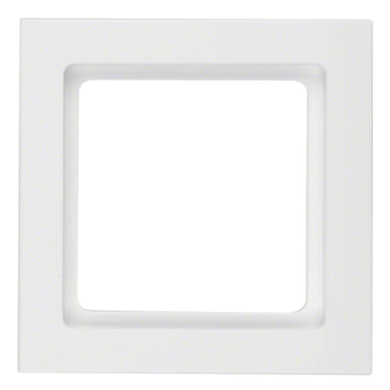 Дизайнерская рамка 1 местная, полярная белизна, с эффектом бархата, 10116099 Berker, серия Q.3