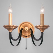 Настенный светильник в стиле лофт Lazzaro, 60098/2 черный ЕВРОСВЕТ