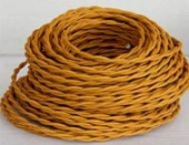 Витой провод ПВХ 2*0,75 (100м) золотой, ПВО-Р 2х0,75 зол ГусевЪ