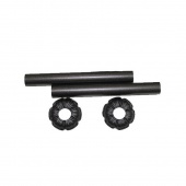 Декоративные трубки и крышки для ретро радиатора 1/2" антрацит А67000EGR Сarlo Poletti