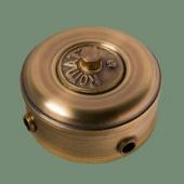 Распаечная коробка D95, Роматти, светлая латунь, (трубка D12) RD31-95L-12 Romatti