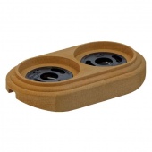 Рамка деревянная 2 местная на бревно D220 мм., сосна, RD-02222 Retrika