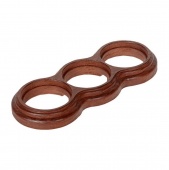 Рамка 3 местная восьмерка дуб коричневый О33ДК Salvador