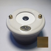 Розетка телевизионная малая, белый, 17240И-80 ГусевЪ