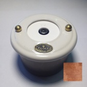 Розетка телевизионная малая, белый, 17340И-80 ГусевЪ