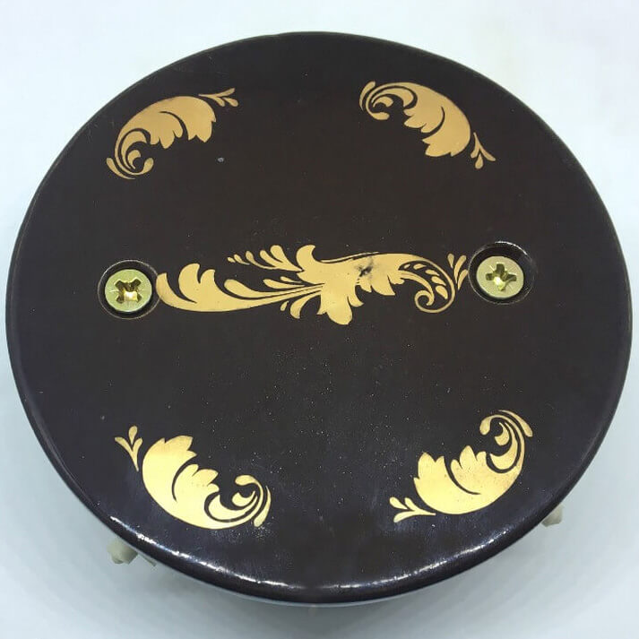 Комбинированная распаячная коробка D80 Магия золота РКК-МЗ1 ЦИОН круглая крышка