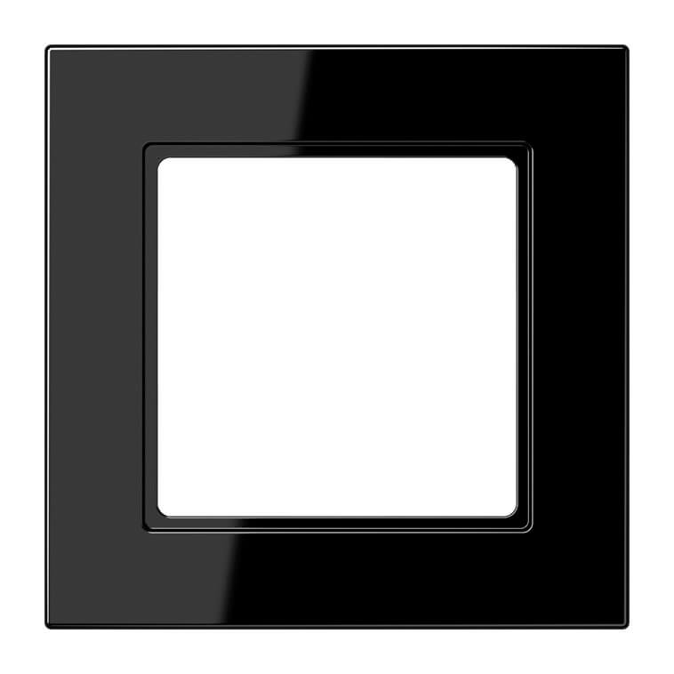 Дизайнерская рамка 1 местная, черный, A5581BFSW Jung, серия A 550