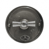 Ретро выключатель малый, алюминий, 02013И-80 ГусевЪ, одноклавишный проходной