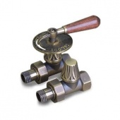 Ретро вентили прямые для радиаторов 1/2" темная бронза 0320-1057S000 Exemet