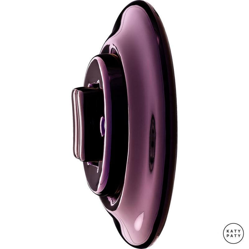 Ретро выключатель проходной фиолетовый металлик PEMAG2Sl6/6 Katy Paty двухклавишный