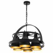 Люстра подвесная Backbarrow в стиле лофт, черный, 49682 Eglo