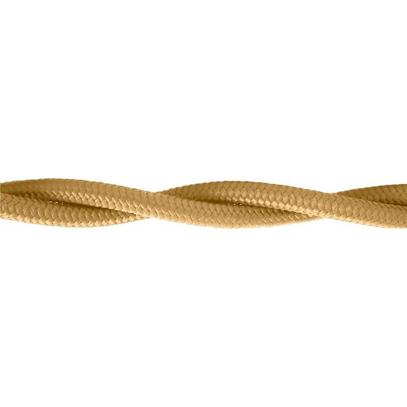 Ретро кабель витой (50 м.) 3*1.5, золотой песок, W6453547 Werkel