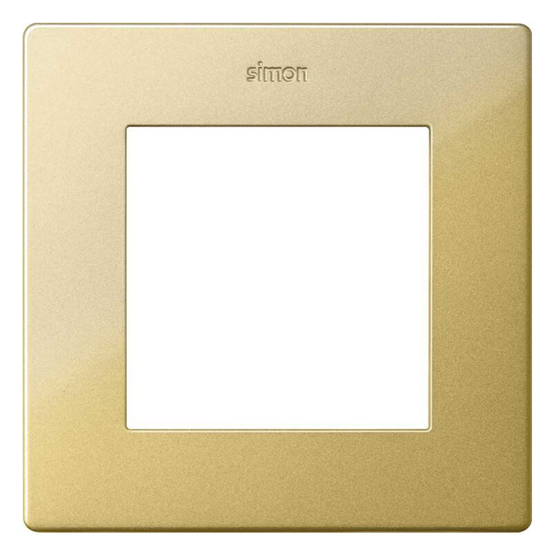 Дизайнерская рамка 1 местная, золото, 2400610-066 Simon, серия 24 Harmonie