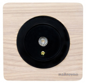 Розетка антенная TV, выбеленный ясень+черный, ROC1-AW/1E21101303 Ruwel