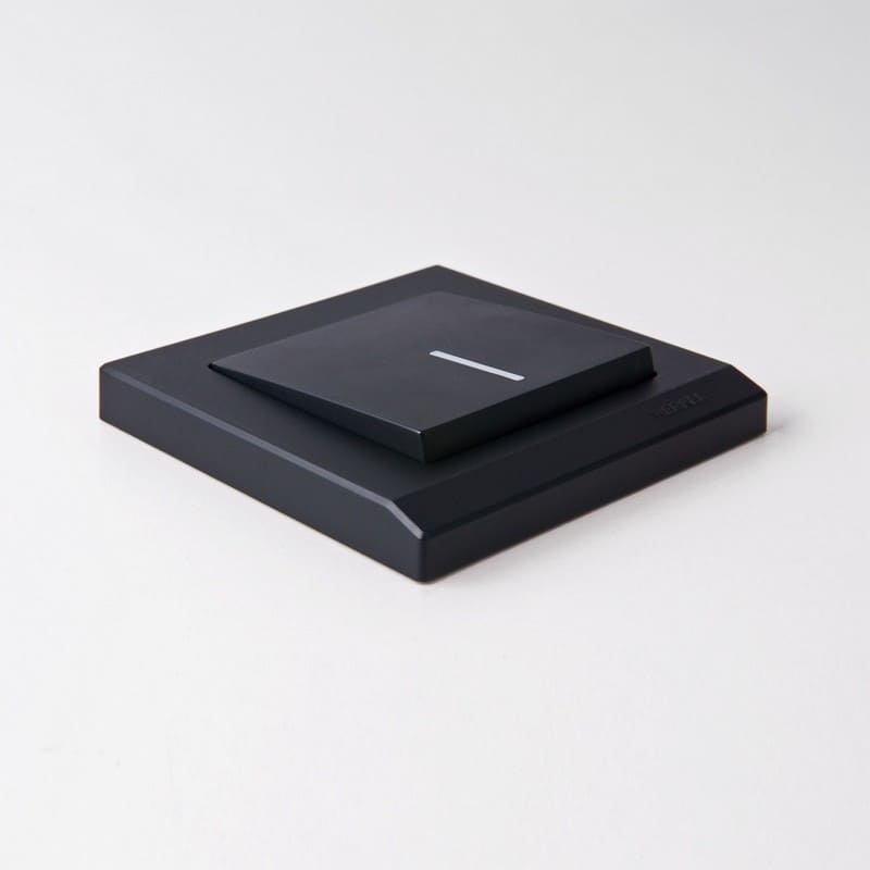 Дизайнерская рамка 1 местная, черный, поликарбонат, W0011808 Werkel