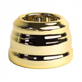 Ретро розетка с заземлением Grande Metallic золото, KGS-7GM Edisel