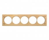 Накладка на бревно 240 мм. 5 местная, береза натуральная, НВ240-5 DecoWood