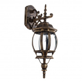 Ретро бра уличное Atlanta, черный, золотистый, A1042AL-1BN Arte Lamp