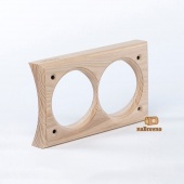 Двойная накладка на бревно D200 мм., встраиваемая, ясень, V2-200 naBrevno