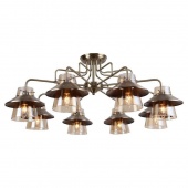 Люстра потолочная в стиле лофт, бронза, LSP-8079 Lussole