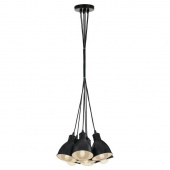 Люстра подвесная Priddy в стиле лофт, черный, 49467 Eglo