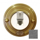 Розетка интернет, механизм Legrand, RJ 45, алюминий, 09010И-80 ГусевЪ