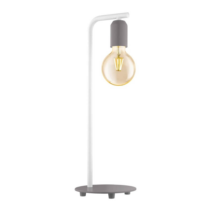 Лофт светильник настольный Adri-P, серый, белый, 49116 Eglo