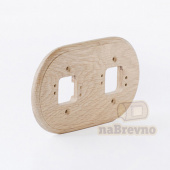 Двойная накладка на плоскость, дуб, R2-0-D naBrevno, серия Ретро