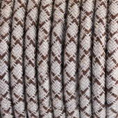 Ретро кабель электрический 2*0.75, коричневый лозанга, Cab.D63 Merlotti cavi