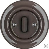 Ретро выключатель коричневый глянцевый BRGSlds Katy Paty диммер для ламп накаливания