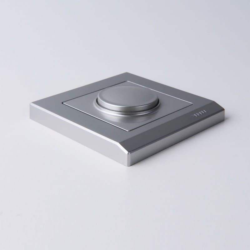 Дизайнерская рамка 1 местная, серебряный, поликарбонат, W0011806 Werkel