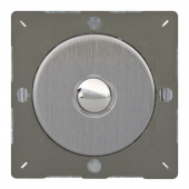 Ретро кнопка (выключатель) Brushed Steel, матовая сталь, Z1EGP1S Varilight одноклавишный проходной