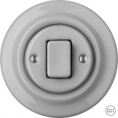 Ретро выключатель бетон глянцевый CAGW7 Katy Paty перекрестный