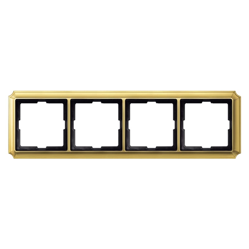 Дизайнерская рамка 4 местная, золото, MTN483421 Schneider Electric, серия Merten Antique
