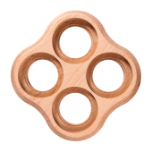 Рамка 4 местная, натурэль, BF1/1-640-10 BIRONI