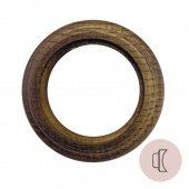 Рамка на бревно D240 мм. 1 местная, восьмерка, дуб зеленый НО31ДЗ240 Salvador