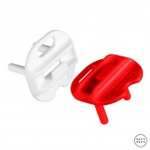 Заслонка для розетки, комплект 6 шт. белый и красный DAM Katy Paty