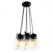 Лофт светильник подвесной Bene, черный, A9179SP-6CK Arte Lamp