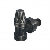 Ретро вентиль запорный угловой для радиатора 1/2" антрацит V67410EGR Сarlo Poletti