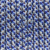 Ретро кабель электрический 2*0.75, пиксель бирюзовый, Cab.X03 Merlotti cavi