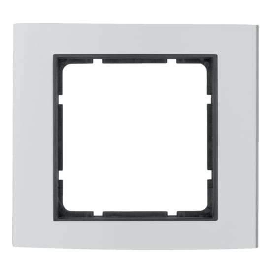 Дизайнерская рамка 1 местная, алюминий/антрацитовый, 10113004 Berker, серия B.3